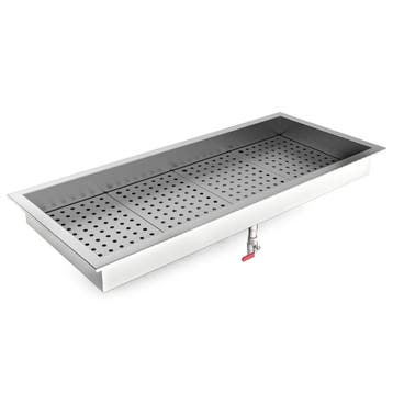 Crushed Ice Bak | RVS | Inbouw (Recht) | 4x 1/1 GN | Open |, Verzenden