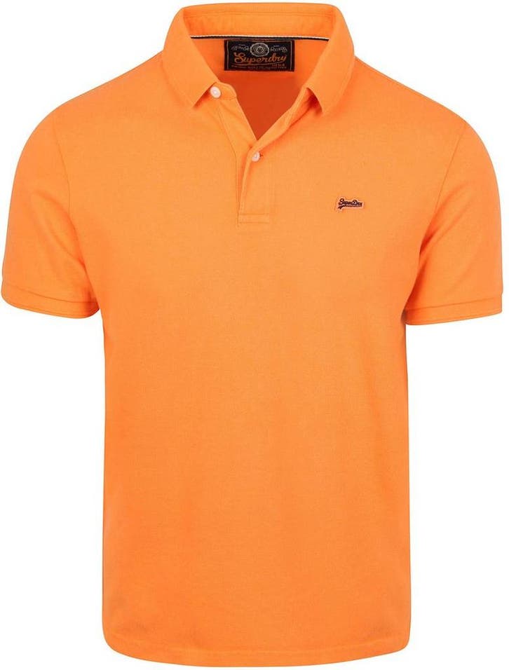Superdry Polo Pique Classic Orange maat Maat 48/50 (M) Heren, Kleding | Heren, Polo's, Oranje, Nieuw, Maat 48/50 (M), Verzenden
