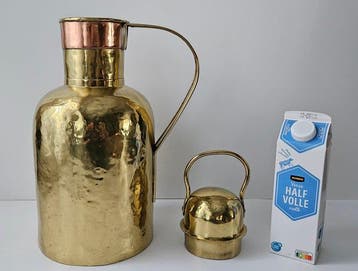 Uit privé collectie - zeldzame - Pot à lait - Cuivre, Antiquités & Art