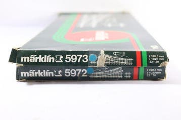 Märklin 1 - 5972/5973 - Modeltreinsporen (2) - 3 Handwissel, Hobby en Vrije tijd, Nieuw