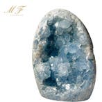 Premium - Géode Célestine Geode - Hoogte: 140 mm - Breedte: