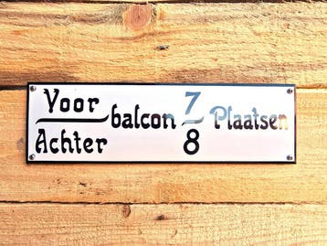 Voor achter balkon 7/8 plaatsen, Collections, Verzenden