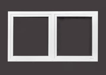 PVC raam draaikiep-draaikiep b200xh110 cm Wit, Ophalen of Verzenden, Gevelraam of Ruit