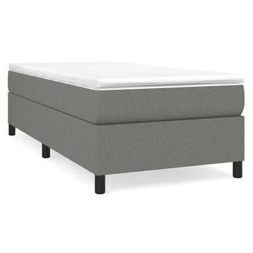 Boxspring 90x190 donkergrijs | Retour deal | 34% korting, Verzenden