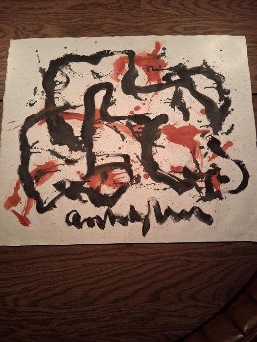 Anton Heyboer (1924-2005) - Abstract-Couple, Antiek en Kunst, Kunst | Schilderijen | Modern