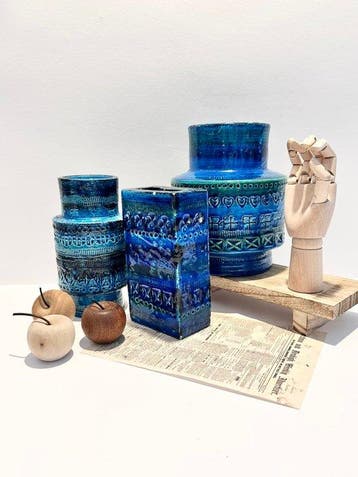 Bitossi - Aldo Londi - Vaas (3) - Rimini Blu - Keramiek