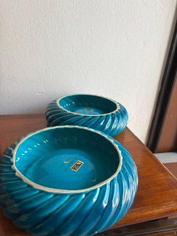 Tommaso Barbi - Tafelmiddenstuk - Majolica, Verguld messing