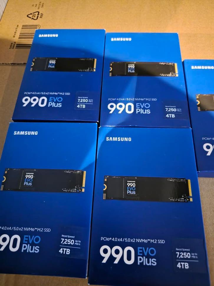 SAMSUNG 990 EVO Plus M.2 Internal SSD – 4 TB, Computers en Software, Harde schijven, Intern, Desktop, Overige aansluitingen, Nieuw