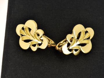 Boucles doreilles - 18 carats Or jaune