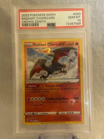 Pokémon Graded card - Radiant Charizard 20 - PSA 10, Nieuw
