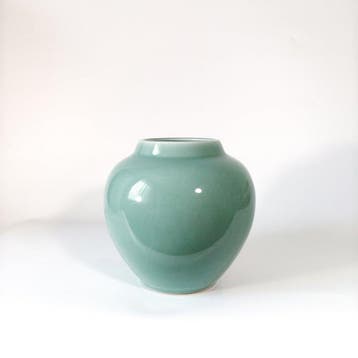 Vaas - Porselein - Japan - Ronde celadon-kruikvaas - Kojiro