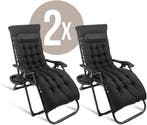 Lugia Opvouwbare Ligstoel 2-Pack – Verstelbare Tuinstoelen, Verzenden, Zo goed als nieuw