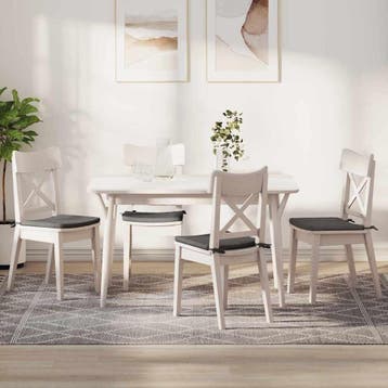 vidaXL Zitkussens 4 st Corduroy stof Lichtgrijs 40 x 40 x 3, Huis en Inrichting, Woonaccessoires | Kussens, Verzenden, Nieuw