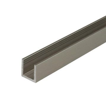Aluminium U-profiel 15x15x15x2 -RVS-2000 mm, Verzenden