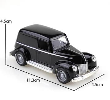 Klassieke Ford bestelwagen, schaalmodel (zwart, schaal 1:38, Verzenden
