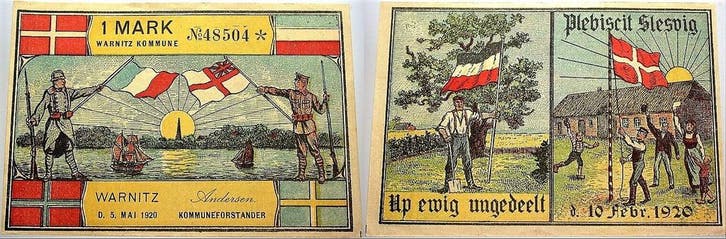 1 Mark 5 5 1920 duitse Serienscheine Warnitz 1918-1922, Postzegels en Munten, Munten | Nederland, Verzenden