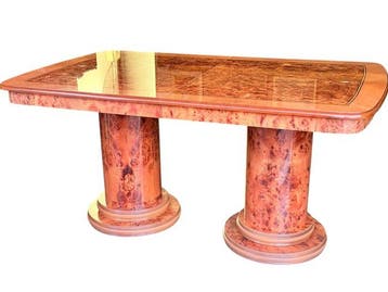 Tafel - Wortelnotenhout - Art Deco, Antiek en Kunst