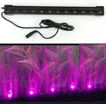 Aquarium LED licht met luchtgordijn PAARS 47cm, Verzenden