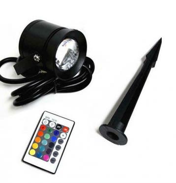 LED Tuin Spot 10W RGB - dimbaar, Verzenden
