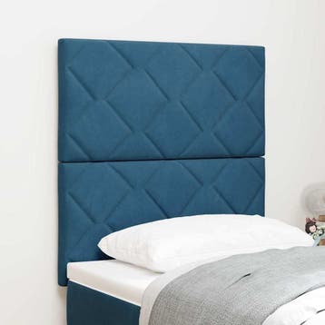 vidaXL Hoofdbord Donkerblauw 80 cm Fluweel, Verzenden, Nieuw