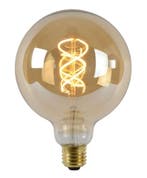 Lucide LED lamp Globe 125 - E27 2200K Amber 5 Watt dimbaar, Verzenden