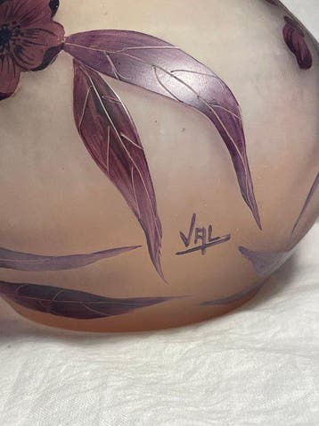 No Reserve Price - VAL - Vaas - Gesigneerde bolvaas -