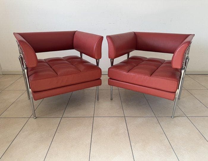 Poltrona Frau - Luca Scacchetti - Fauteuil (2) - Castor -, Antiek en Kunst, Kunst | Designobjecten