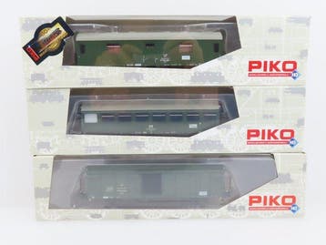 Piko H0 - 53020/53023/54884 - Modeltrein goederenwagon (3) -, Nieuw