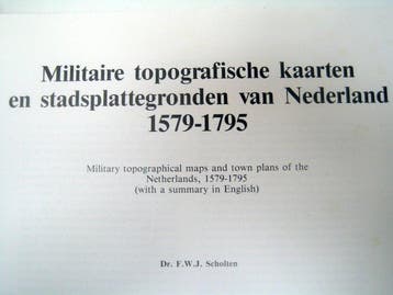 Dr. F.W.J. Scholten - Militaire topografische kaarten en, Boeken, Nieuw