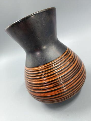 Vintage Studio-Keramik Vase – Elegantes Mid-Century Design, Antiquités & Art