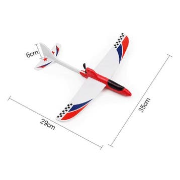 RC Vliegtuig Glider - DIY Speelgoed Plooibaar Zwart, Verzenden, Nieuw