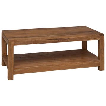 vidaXL Salontafel Naturel 100 x 50 x 40 cm Massief Teakhout, Huis en Inrichting, Tafels | Salontafels, Verzenden, Nieuw
