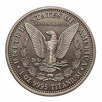 États-Unis. 2026 1 oz Titanium Morgan Dollar Round BU (Sans