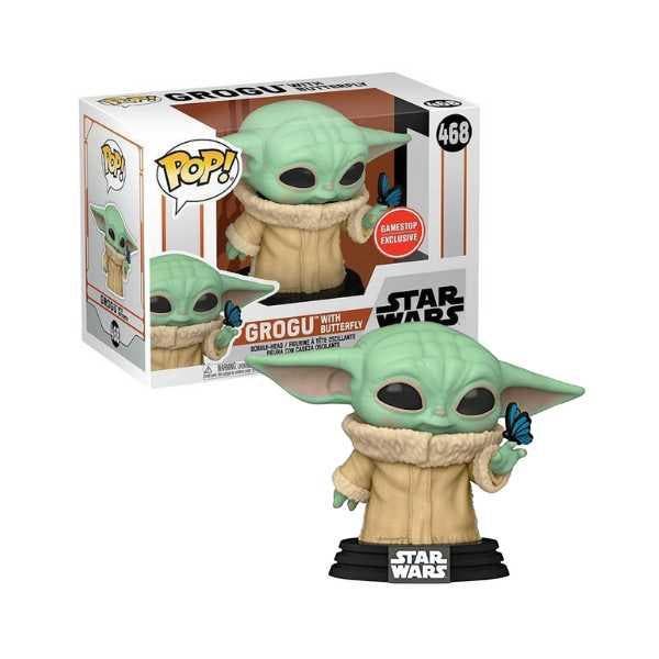 Funko Pop! Star Wars - Grogu With Butterfly #468 Gamestop, Verzamelen, Poppetjes en Figuurtjes, Nieuw, Verzenden