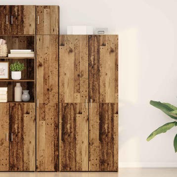 vidaXL Highboard Oudhout 80 x 42 x 185 cm, Verzenden, Nieuw