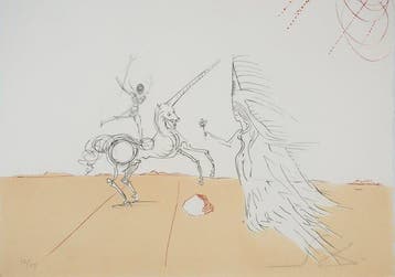 Salvador Dali (1904-1989) - Désert fabuleux : Vierge à la