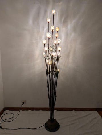 loriginale - Staande lamp - vlinder - Brons, Glas