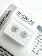 Zonder minimumprijs - 2 pcs Diamant (Natuurlijk) - 1.48 ct -, Nieuw