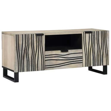 vidaXL TV Eenheden 105 x 33 x 46 cm Wit Bewerkt hout, Verzenden