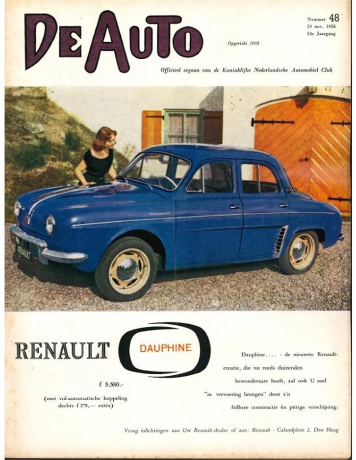 1956 DE AUTO MAGAZINE 49 NEDERLANDS, Boeken, Auto's | Folders en Tijdschriften