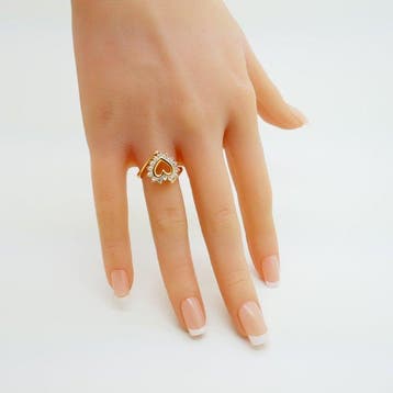 Ring - 18 karaat Geel goud - 0.42ct. tw. Diamant, Nieuw