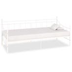vidaXL Slaapbank metaal wit 90x200 cm, Verzenden, Nieuw