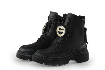 Nubikk Veterboots Meisjes in maat 23 Zwart, Kinderen en Baby's, Verzenden, Jongen of Meisje, Nubikk, Schoenen