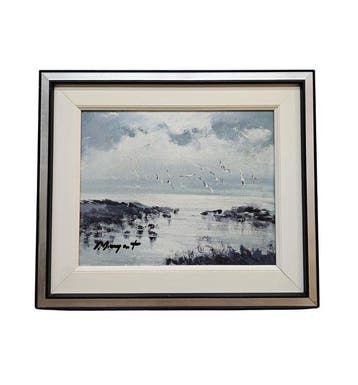 Oleguer Junyent (1876-1958) - NO RESERVE - Gulls Over A