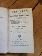 Plutarque - La vies des hommes illustres - Plutarque - 1763