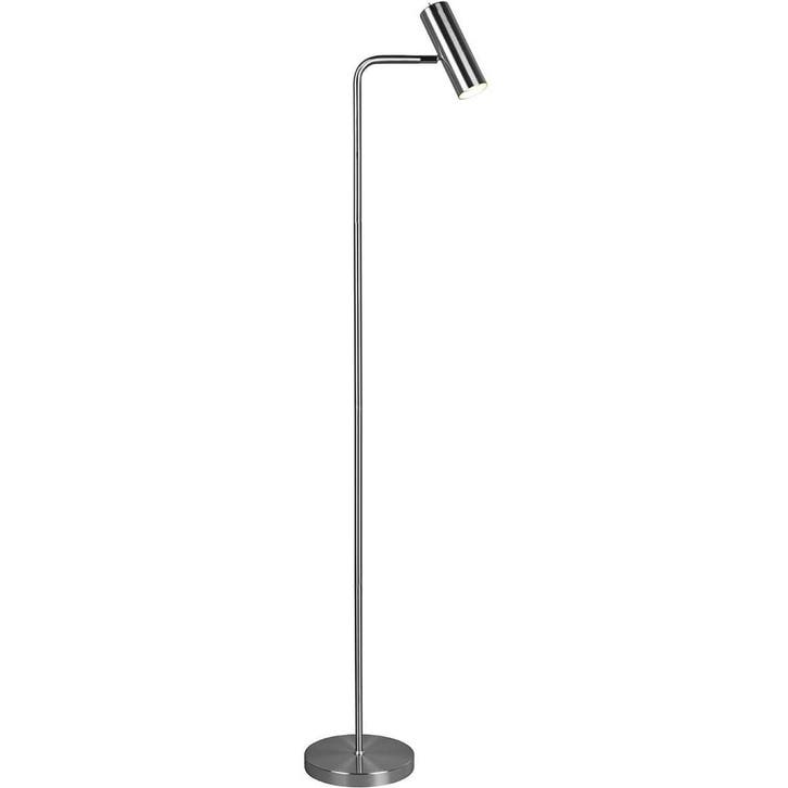 LED Vloerlamp Trion Milona - Mat Nikkel - GU10 Fitting - 1-l, Huis en Inrichting, Lampen | Vloerlampen, Nieuw, Verzenden
