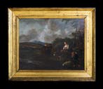Willem V Viruly act.c.1636-1678. - Landscape with figures at, Antiquités & Art