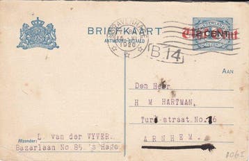 Nederland - verzameling postwaardestukken, Gestempeld