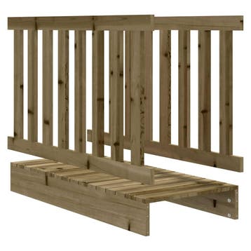 Houten Speelbrug 107cm: Tweede kansje, OP = OP! (speeltoren), Kinderen en Baby's, Speelgoed | Buiten | Speeltoestellen, Verzenden