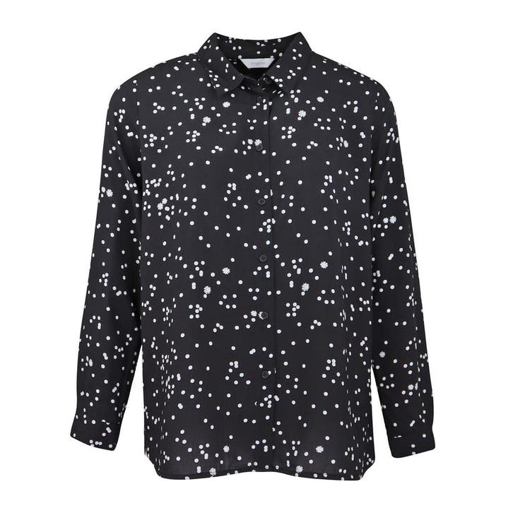Frogbox • zwart witte blouse • 36, Kleding | Dames, Blouses en Tunieken, Zwart, Nieuw, Maat 36 (S), Verzenden